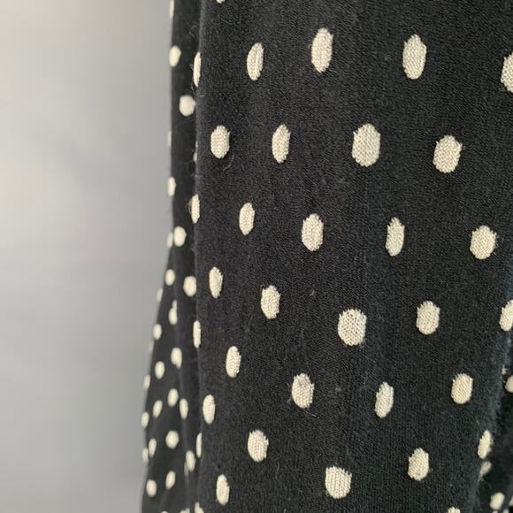ESCADA Size M Black White Viscose Blend Polka Dot 2 Piece Cardigan Set - Picture 10 of 16